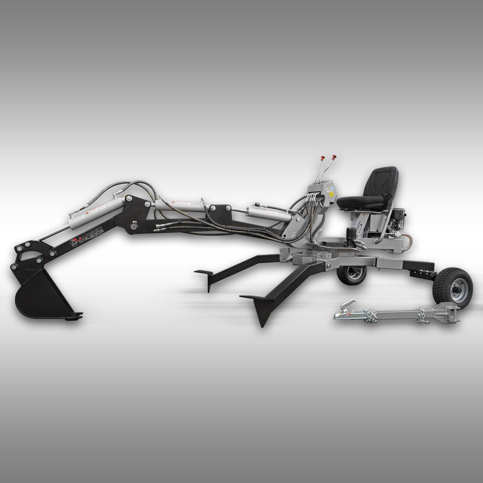 Jansen Minibagger MB-360° Benzin Schreitbagger inkl. 20cm Löffel 360° Drehkranz