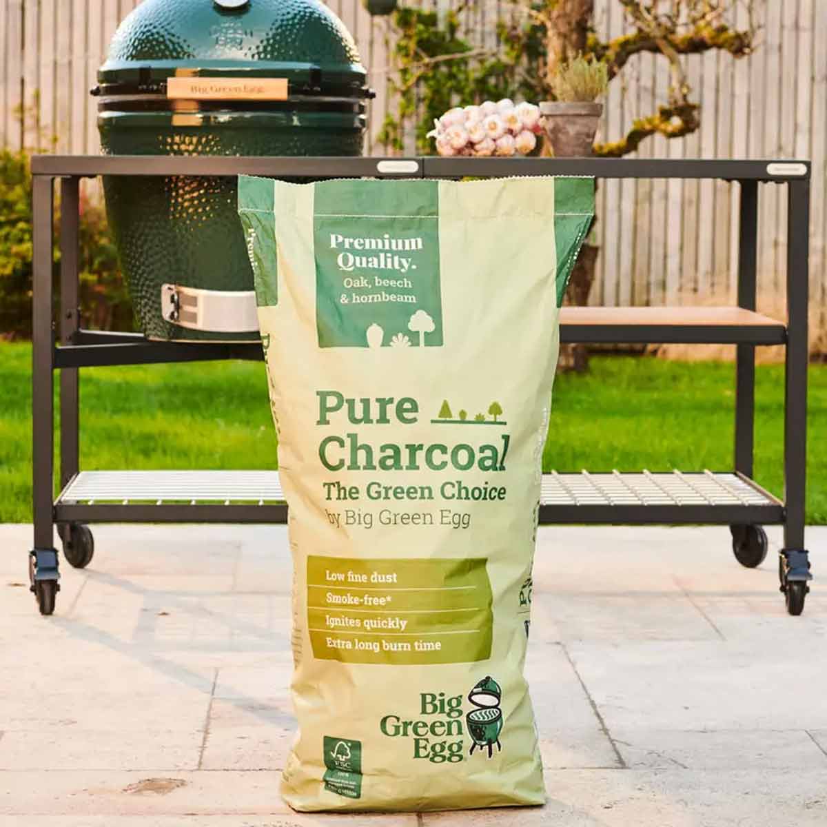 Big Green Egg Holzkohle - Pure Charcoal - The Green Choice 9 kg