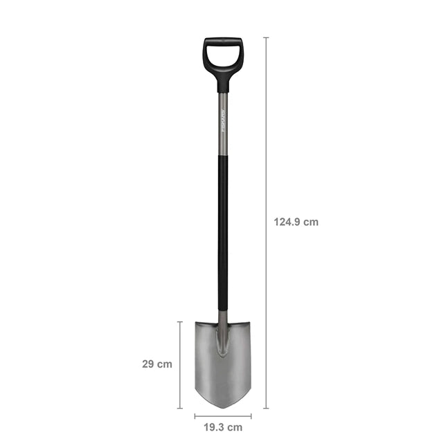 Fiskars Ergonomic Gärtnerspaten spitz, grau