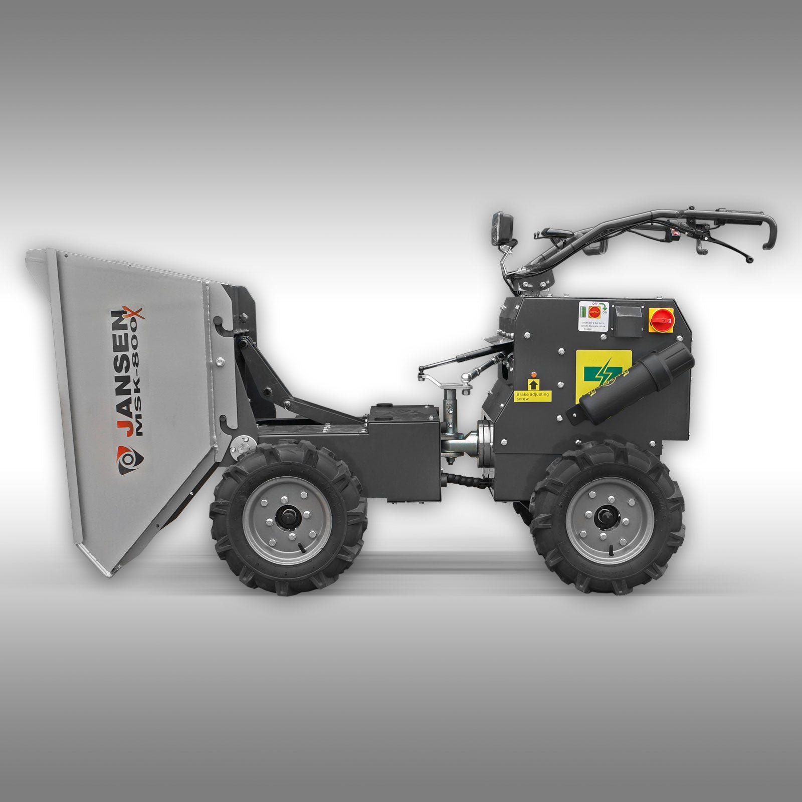 Motorschubkarre Jansen MSK-800X, 800W Elektromotor, 4x4, ALLRADANTRIEB