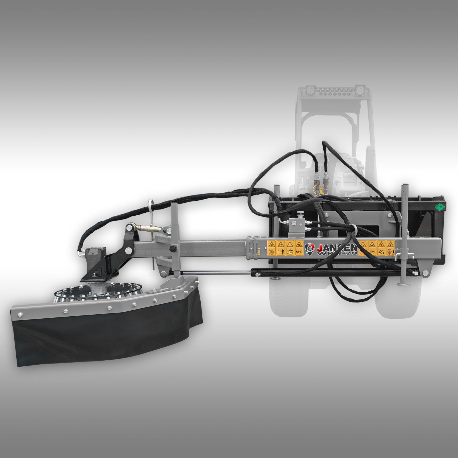 Wildkrautbürste Jansen WKB-70, Wildkrautbesen, Unkrautbürste, hydraulisch