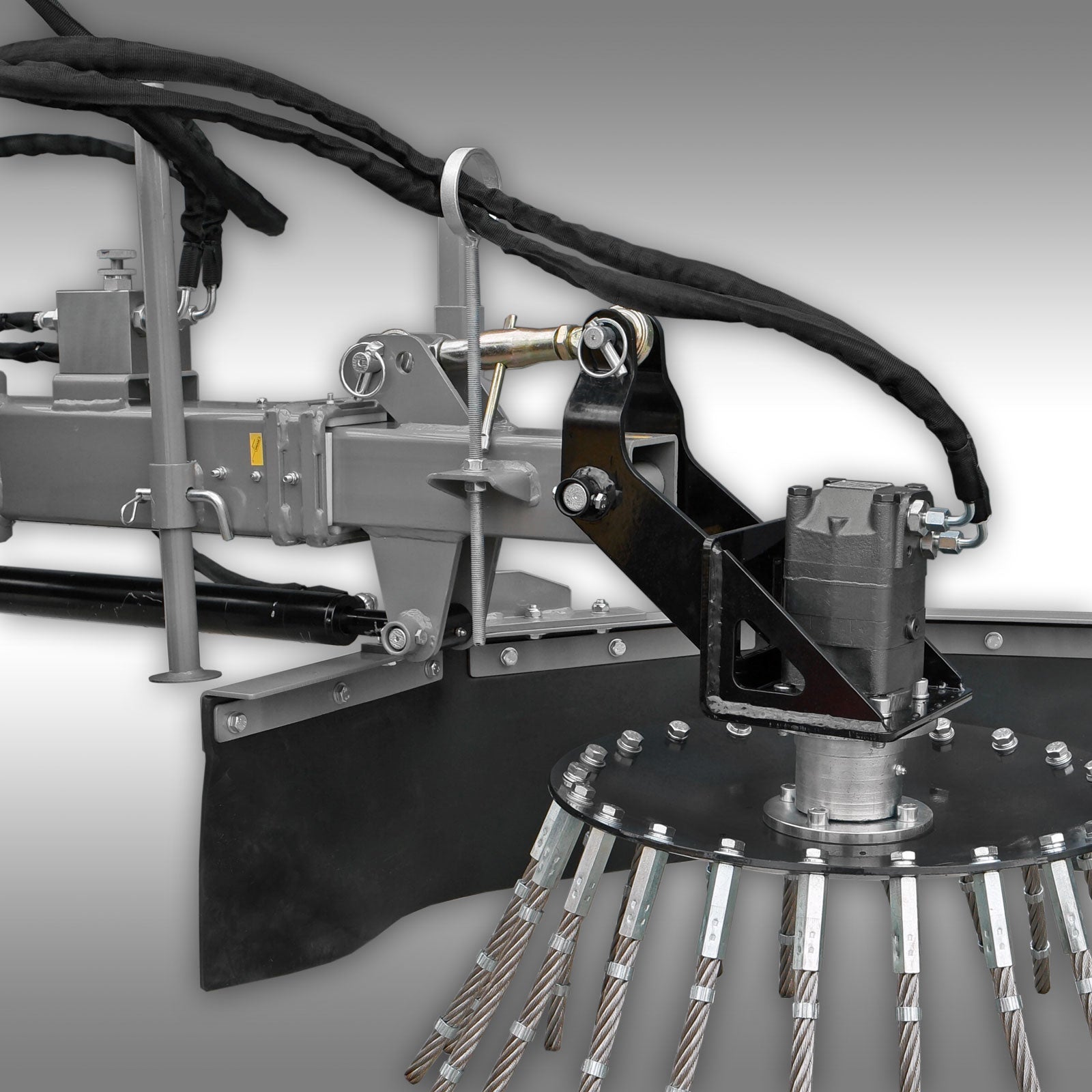 Wildkrautbürste Jansen WKB-70, Wildkrautbesen, Unkrautbürste, hydraulisch