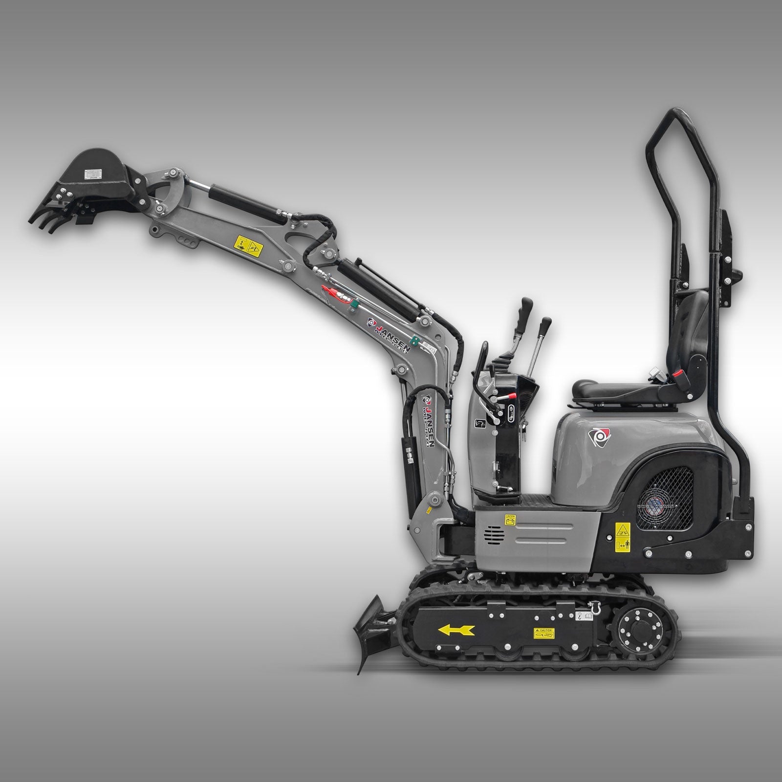 Minibagger Jansen MB-800, Kompaktbagger, Benzin, Komplett-Set