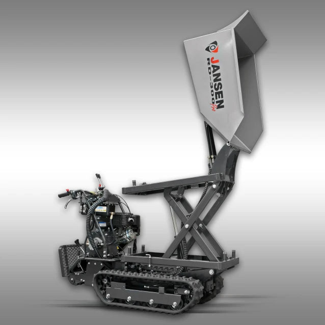 Jansen Raupendumper RD-300pro, hydraulische Mulde mit Hochkippsystem