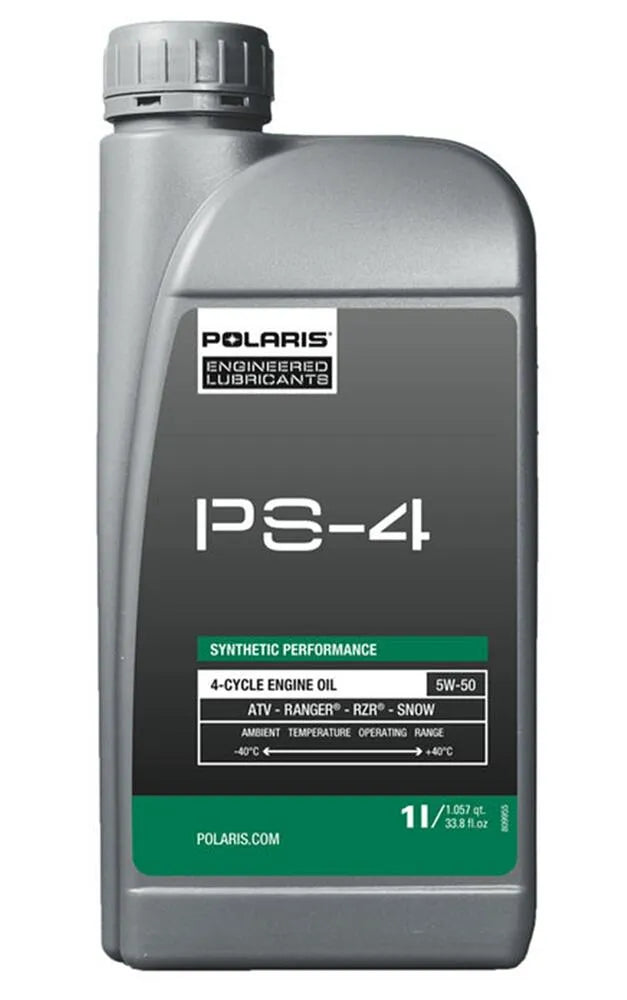Polaris Ölwechselkit Sportsman / Scrambler - 2x PS-4 Motoröl 1 Liter + Ölfilter