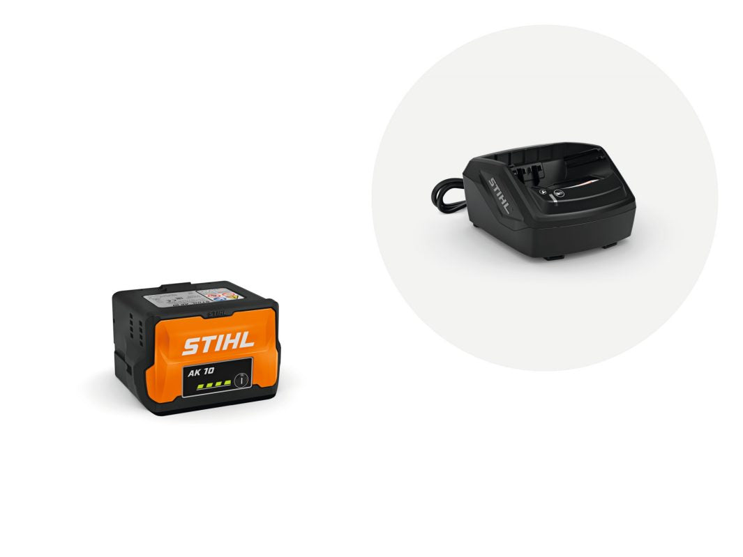 Stihl Starter Set mit Akku AK 10 und Ladegerät AL 101
