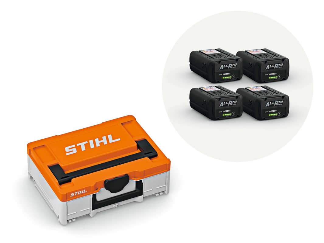 Stihl Power Box 4 mit 4x Akku AP 300.0 P