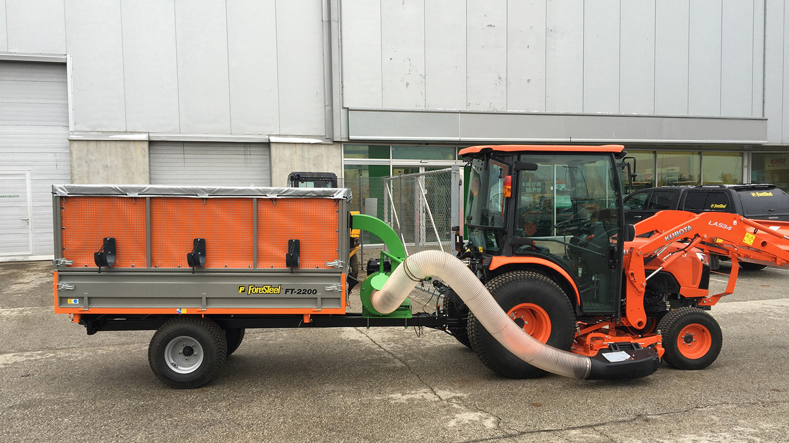 ForeSteel FT-2200 T3 Laubsaugwagen