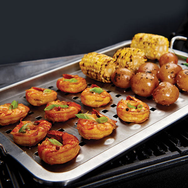 Broil King Grill Topper / Lochblech Edelstahl / 37,5 x 25,5 cm