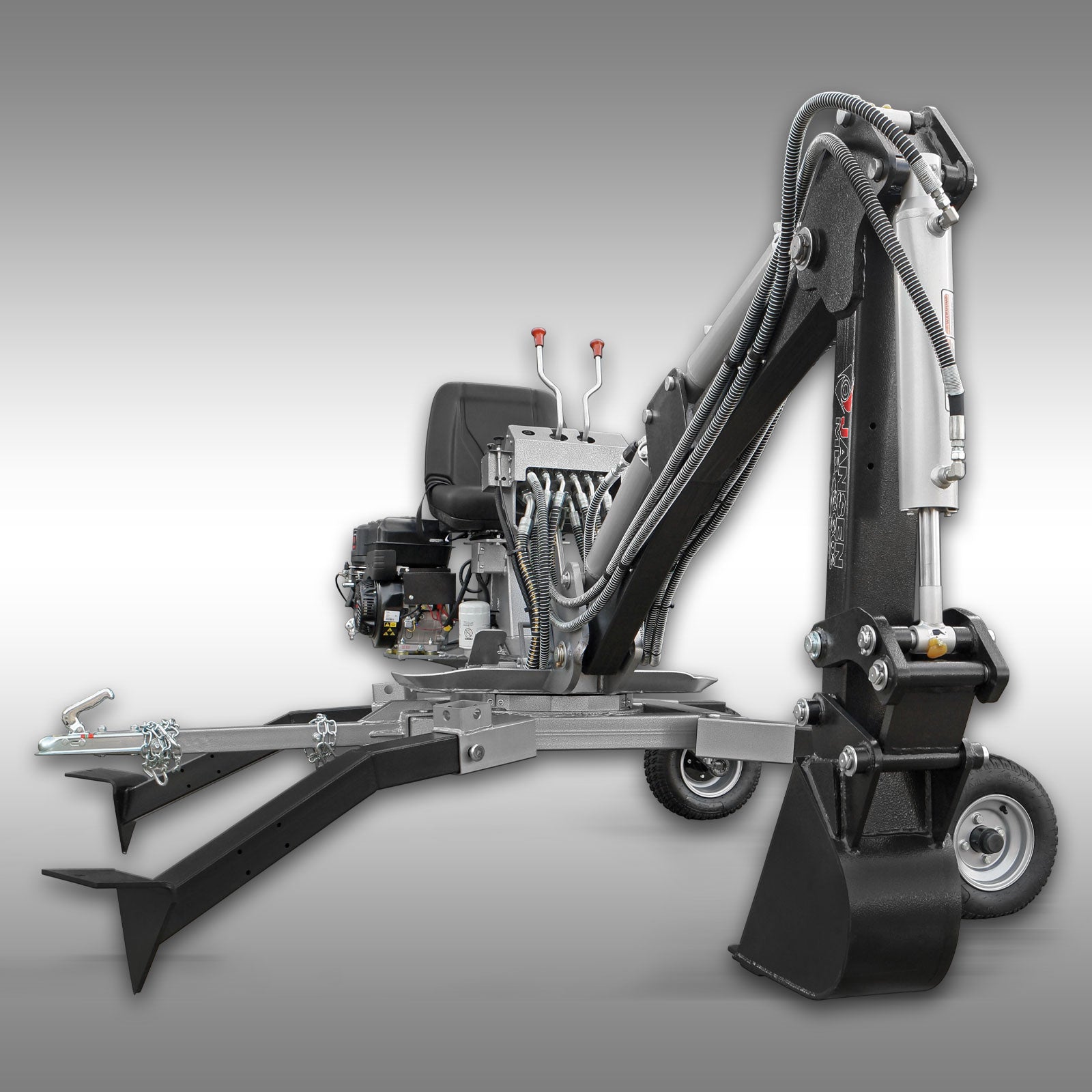 Jansen Minibagger MB-360° Benzin Schreitbagger inkl. 20cm Löffel 360° Drehkranz