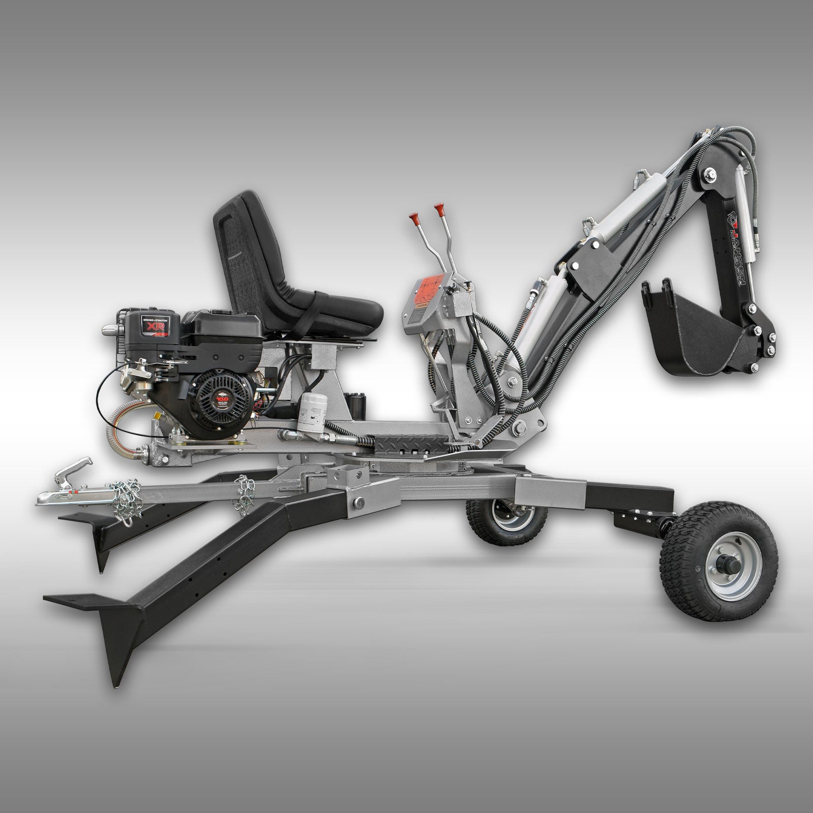 Jansen Minibagger MB-360° Benzin Schreitbagger inkl. 20cm Löffel 360° Drehkranz