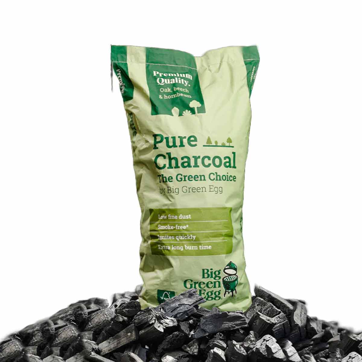 Big Green Egg Holzkohle - Pure Charcoal - The Green Choice 9 kg