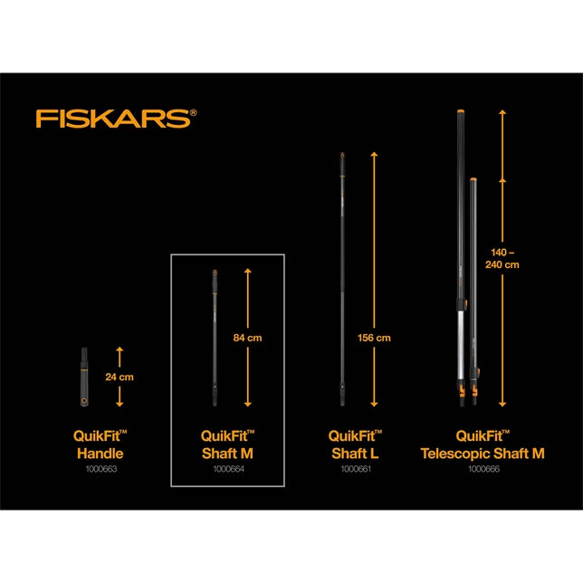 Fiskars QuickFit Stiel, 84 cm