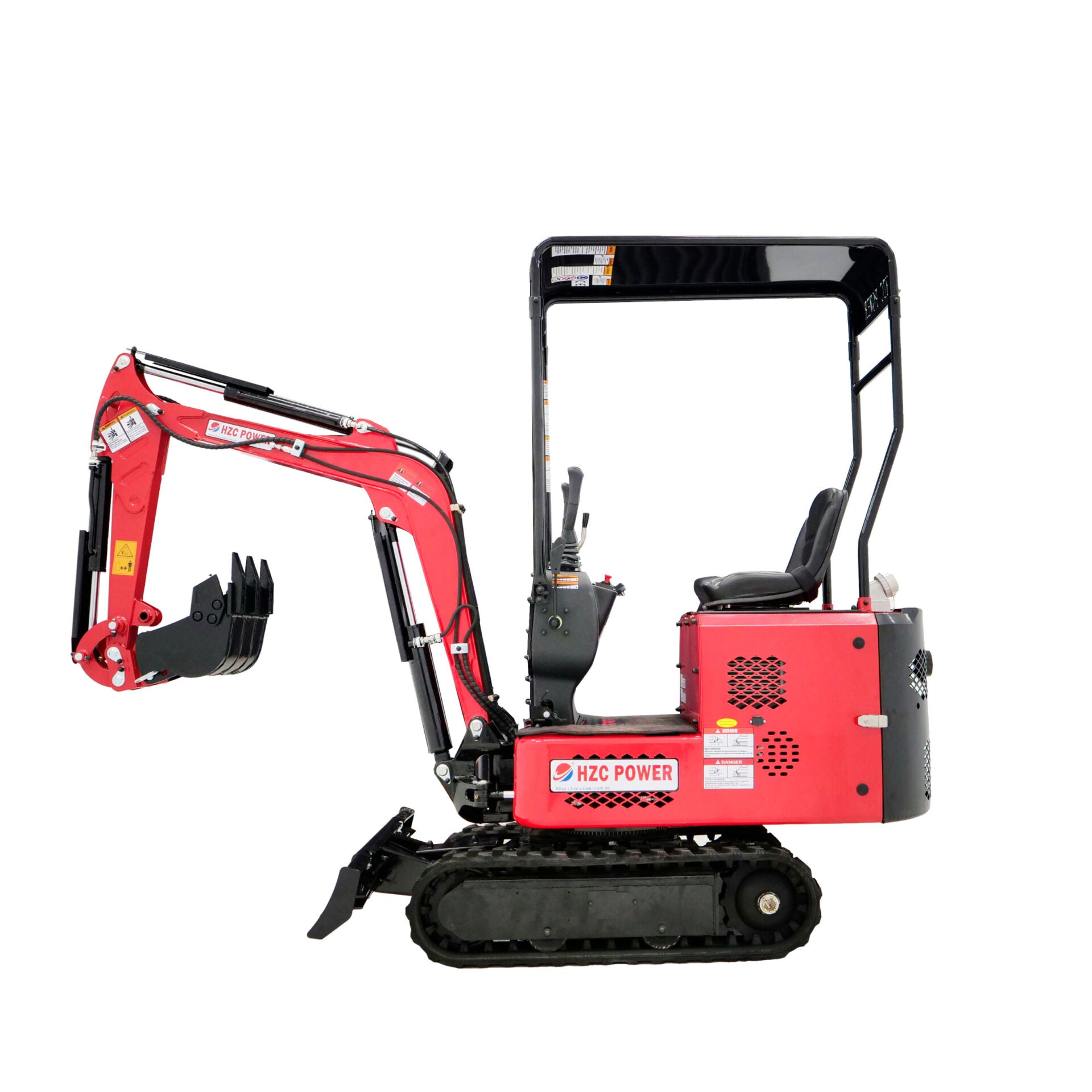 HZC Power Minibagger EBKB810K, Benzin, Elektro
