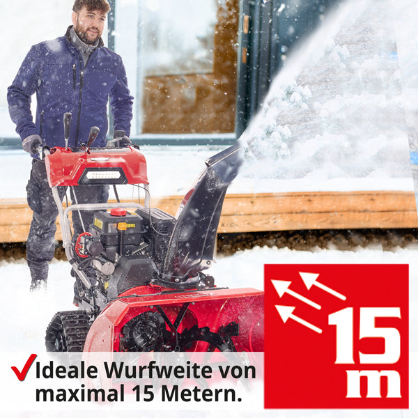 Hecht 9666 Benzin Schneefräse