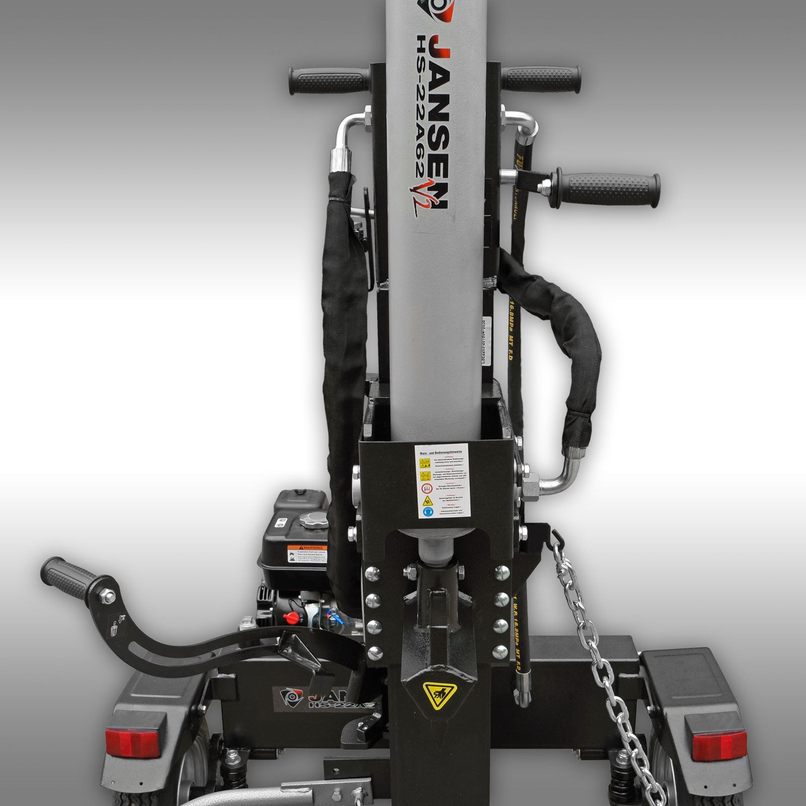 Holzspalter Jansen HS-22A62-V2, 22 t, 65 cm, Benzinmotor, stehend