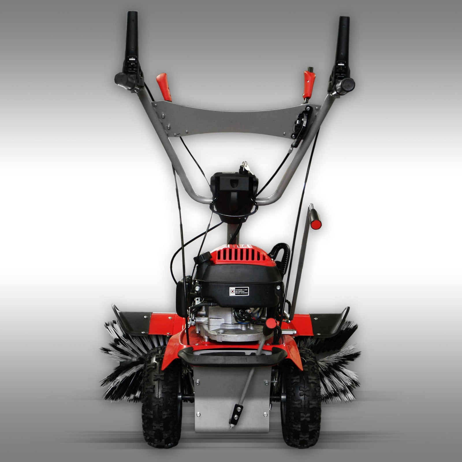 Kehrmaschine Jansen MKB-500 E inkl. Schneeschild+Behälter+E-Starter