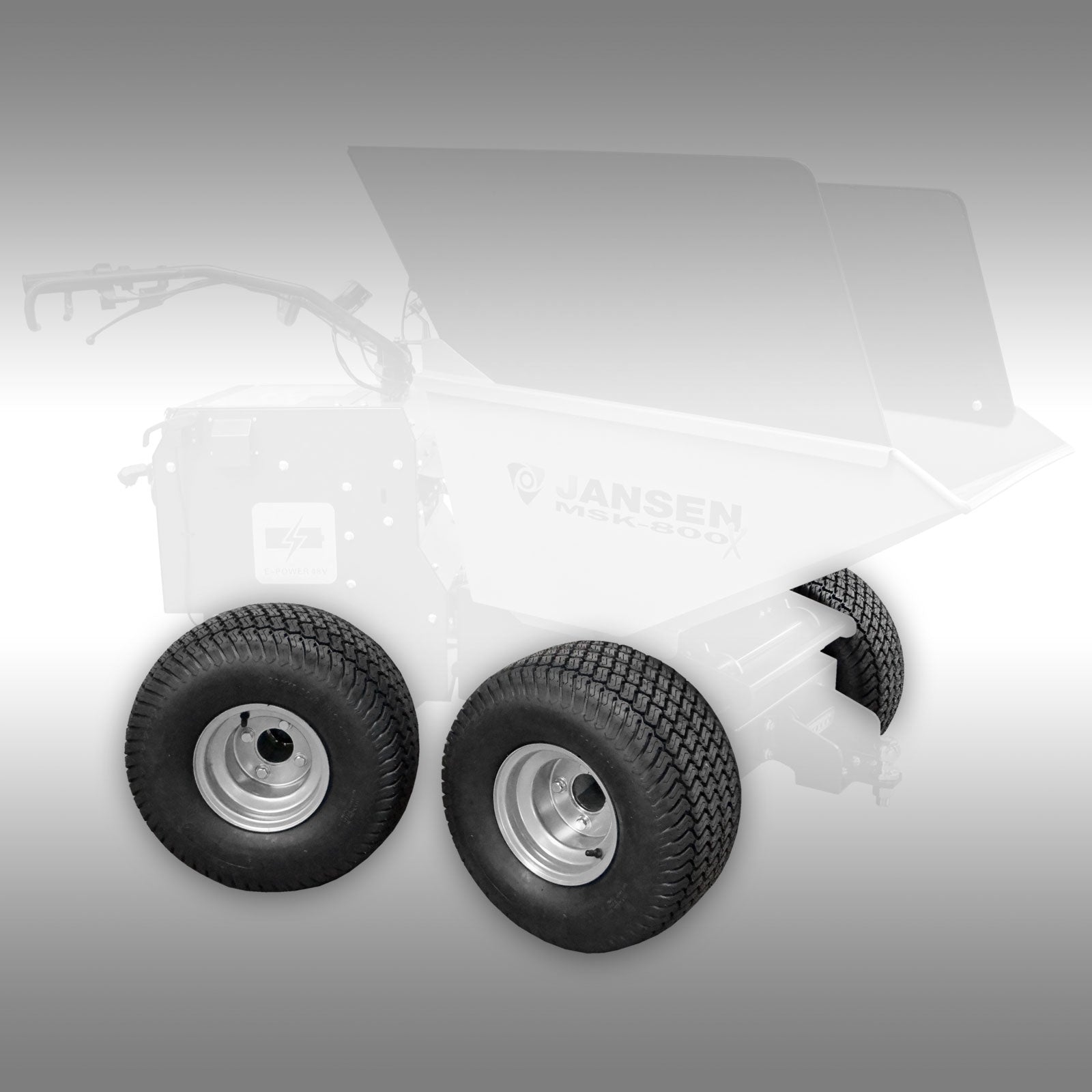 Rasenreifen im 4er Set für Elektro-Motorschubkarre Jansen MSK-800X