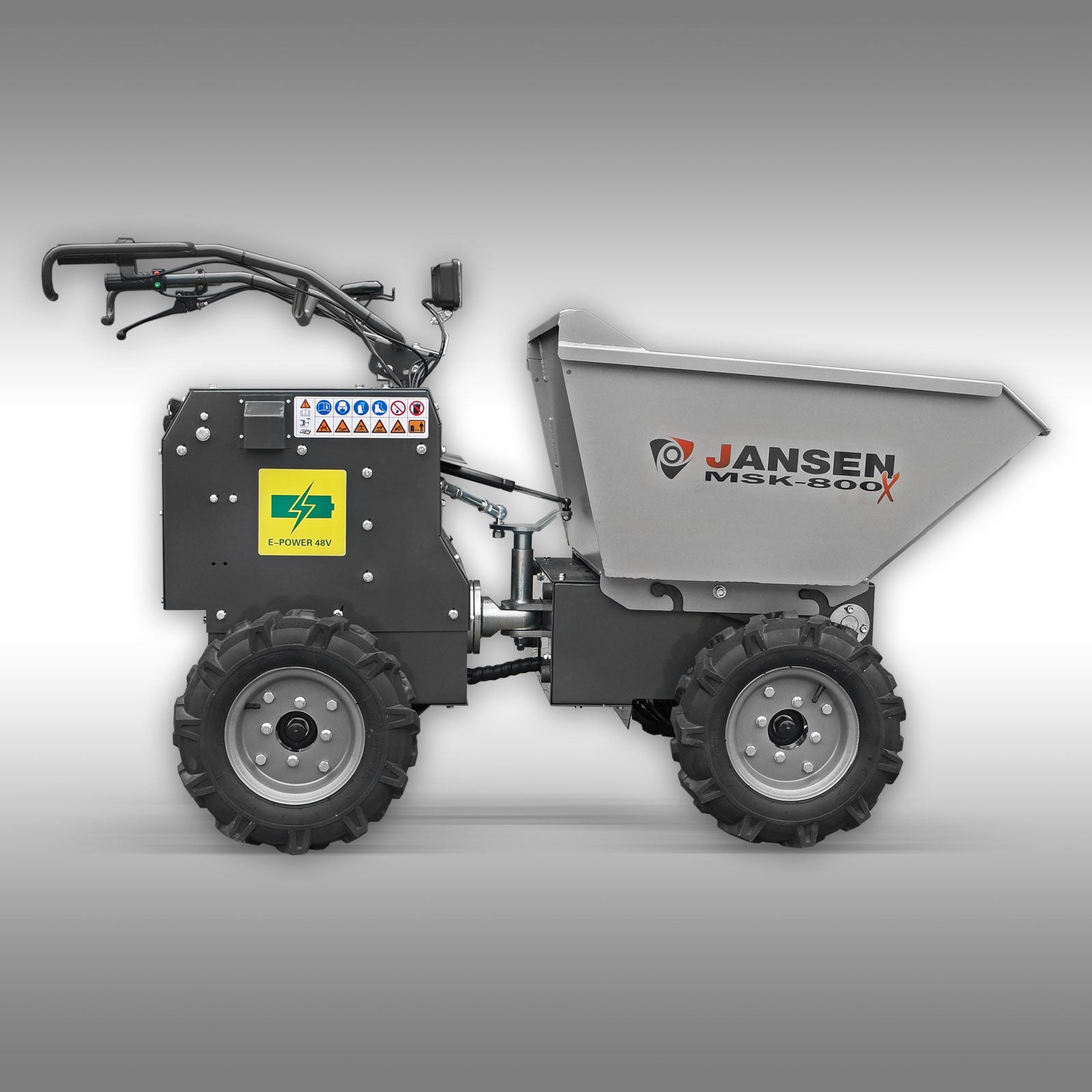 Motorschubkarre Jansen MSK-800X, 800W Elektromotor, 4x4, ALLRADANTRIEB