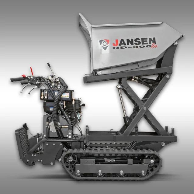Jansen Raupendumper RD-300pro, hydraulische Mulde mit Hochkippsystem