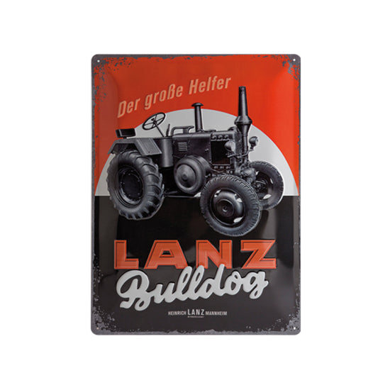 John Deere Lanz Blechschild 30 x 40 cm - Bulldog