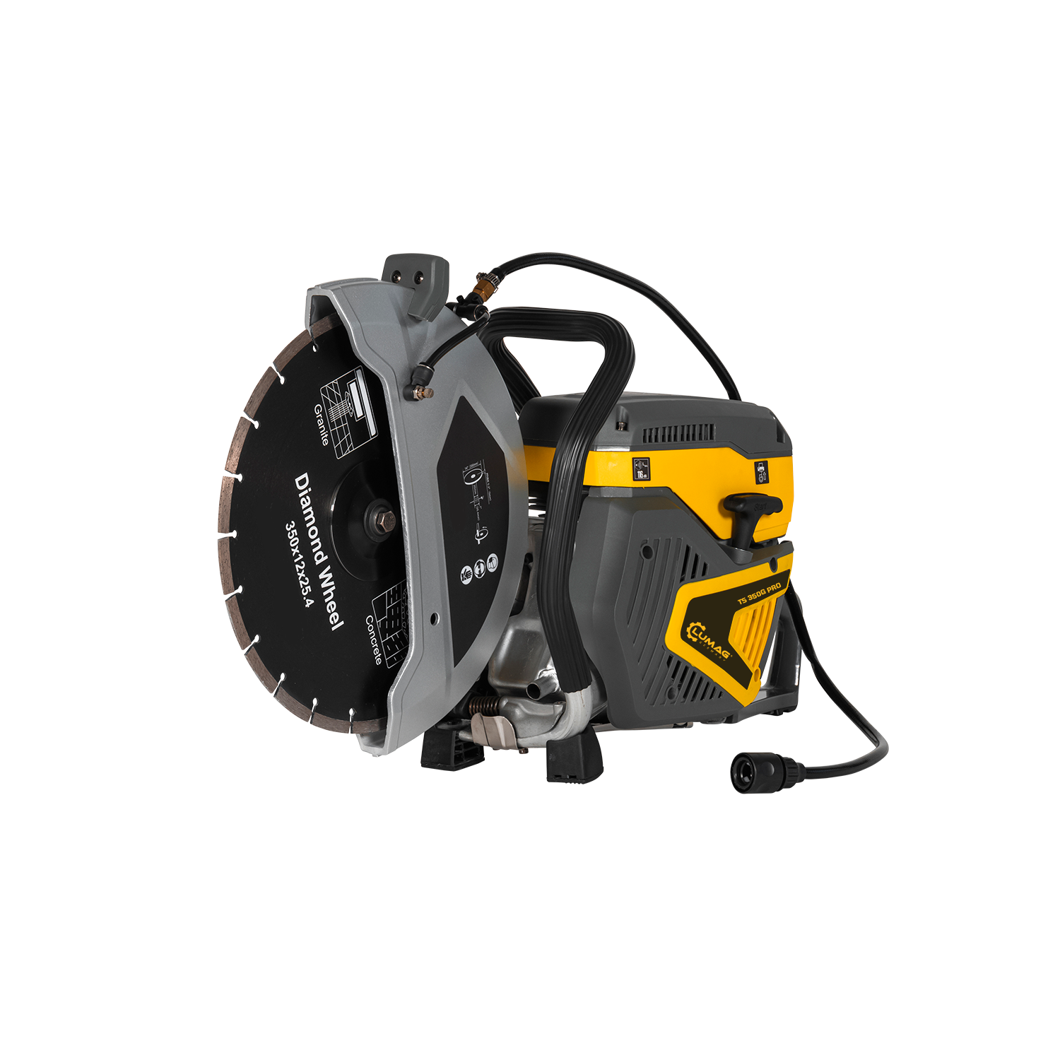 Lumag Handgeführter Benzin-Trennschneider TS 350G-PRO