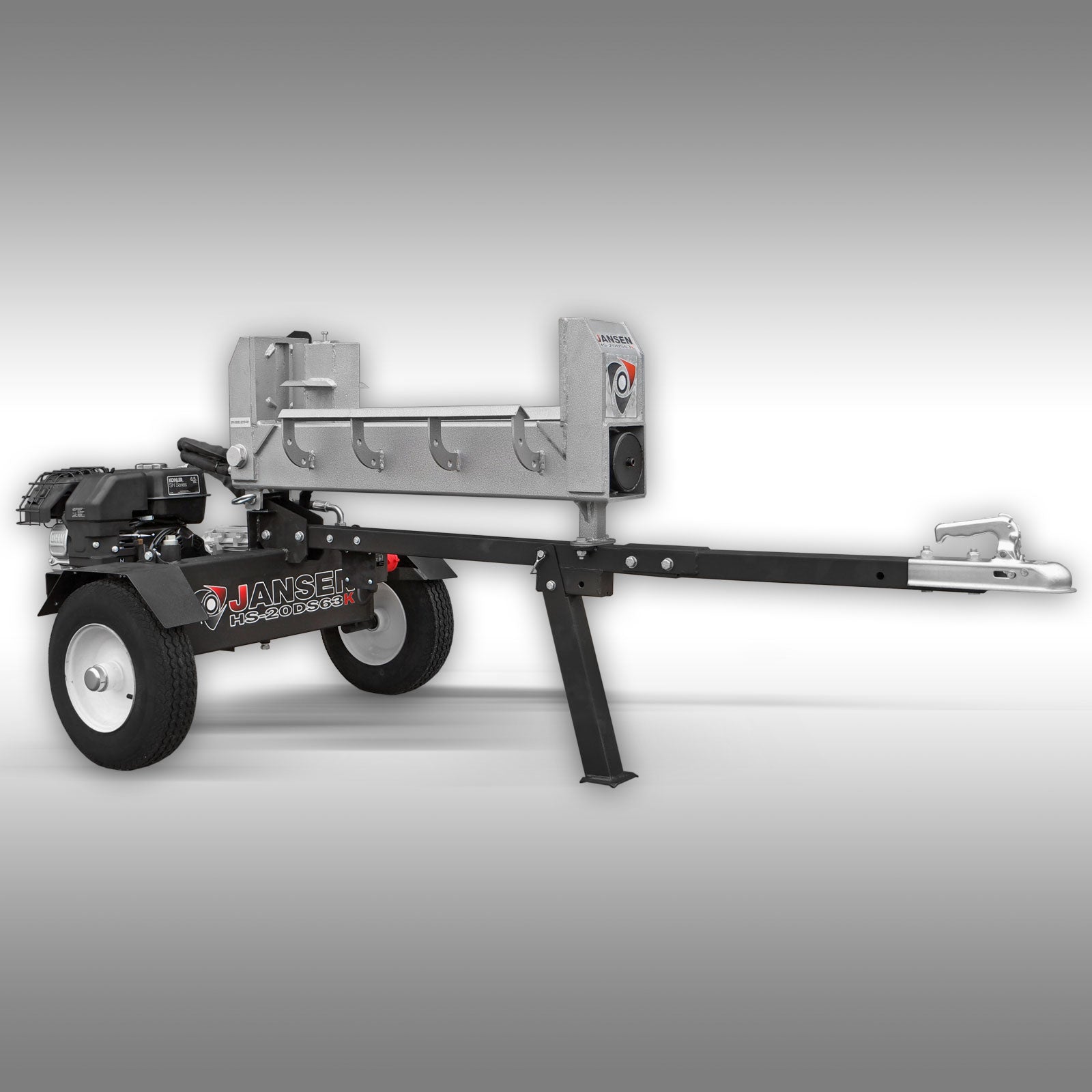 Holzspalter Jansen HS-20DS63K Benzin+Elektromotor, 20 t, 63 cm, Doppelspalter