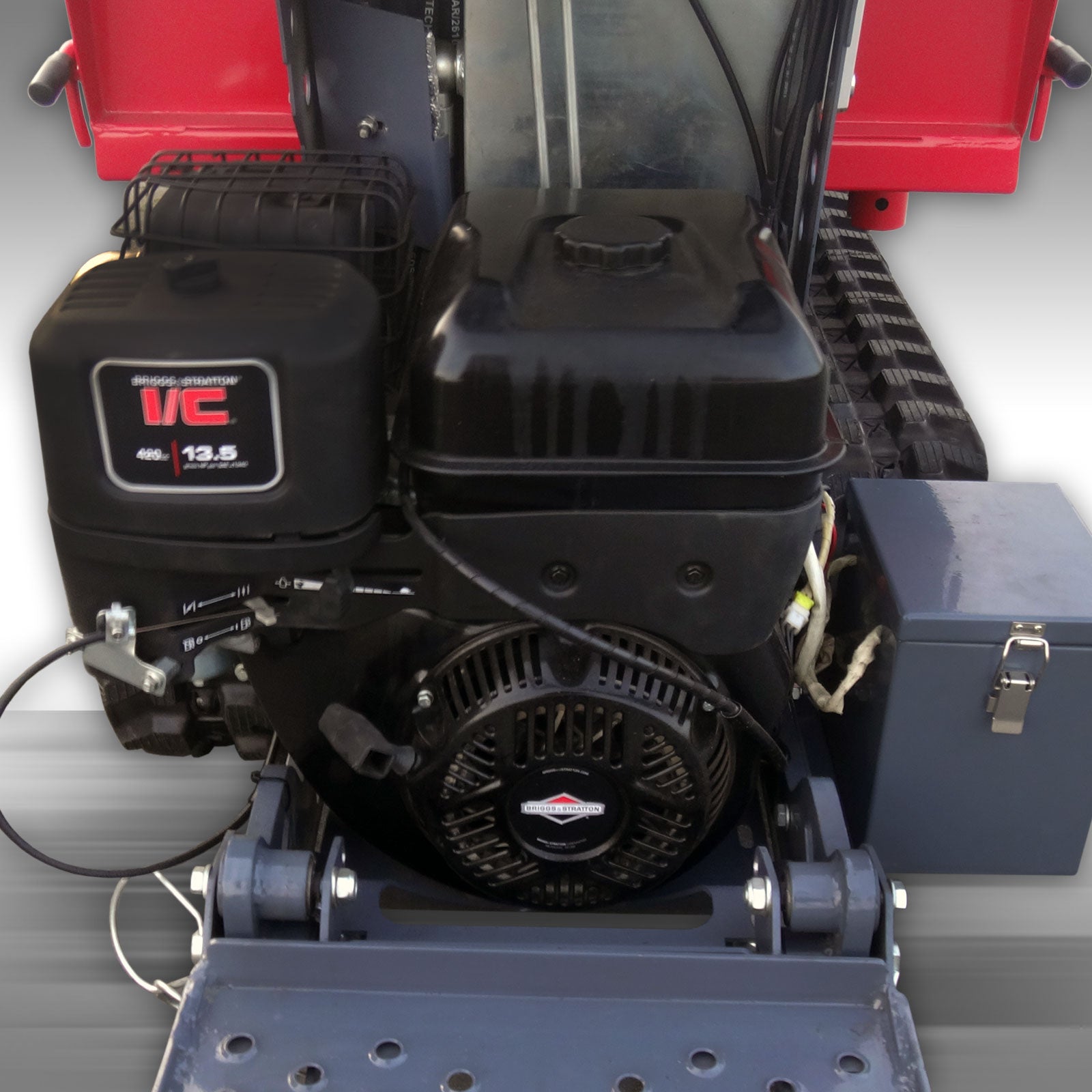 Raupendumper Jansen RD-1000, Kettendumper Motordumper, 3 Seiten-Kipper