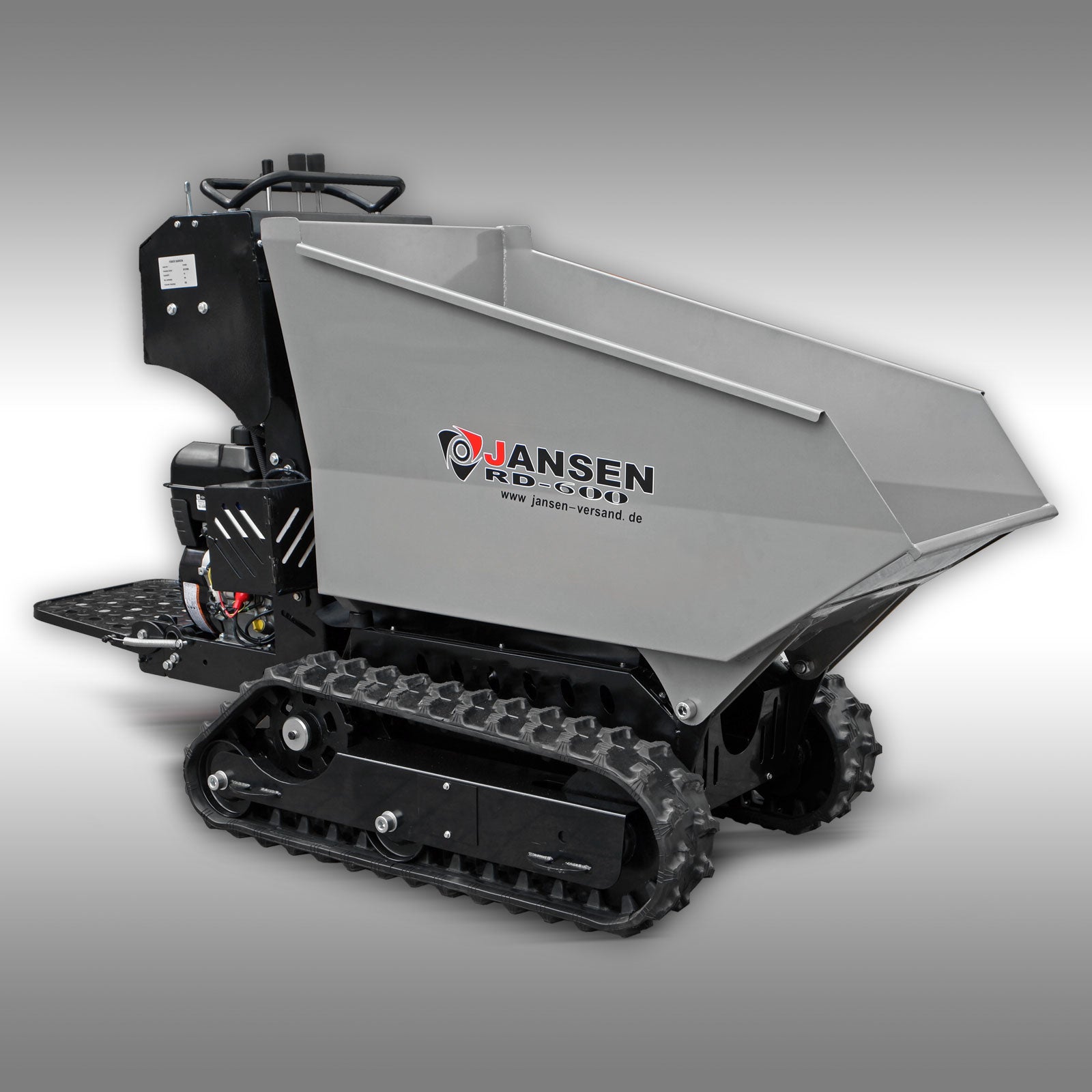 Raupendumper Jansen RD-600, Benzinmotor, hydrostatisch, Kettendumper