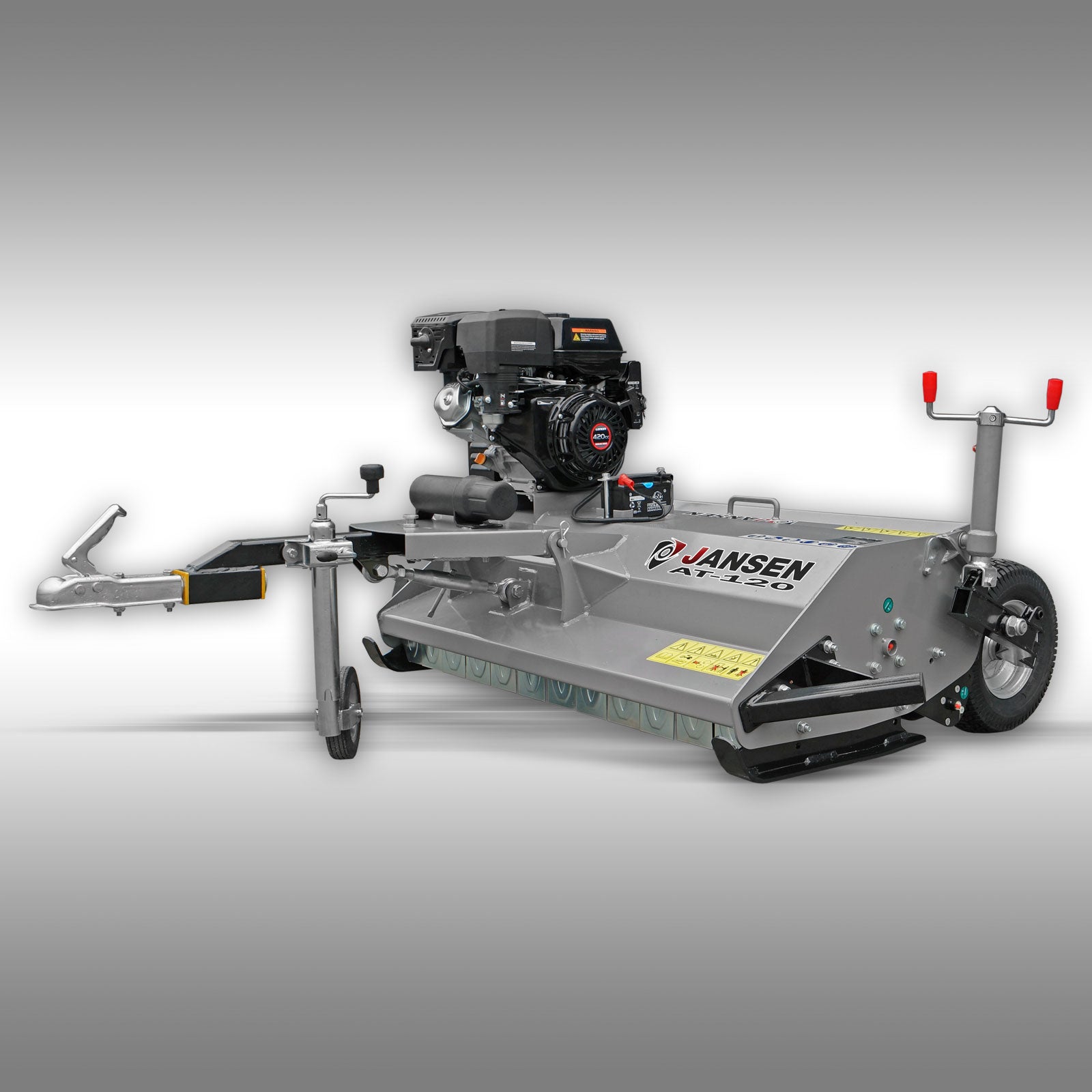 Schlegelmulcher Jansen AT-120, 15 PS Motor, Quad ATV Traktor, Mähwerk
