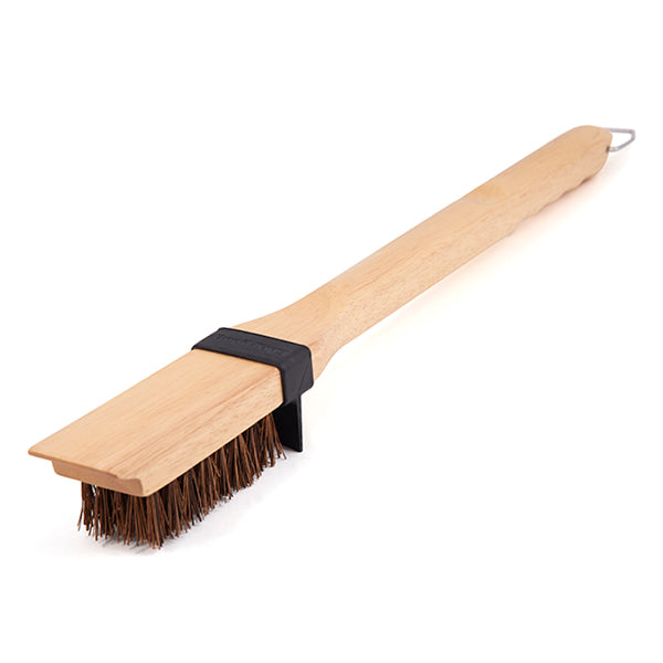 Broil King Holz Grillbürste 51cm mit Palmyra Borsten und Spritzschutz