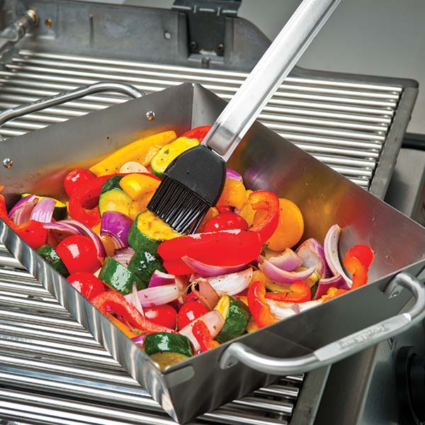 Broil King Imperial Gemüse Grillkorb Edelstahl / 33,5 x 24,5 x 8,5 cm